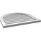 Ekena Millwork Round Top Surface Mount PVC Gable Vent w/ 2"W x 1-1/2"P Brickmould Frame, 28"W x 26"H GVPRT28X2602SN - alternate 3